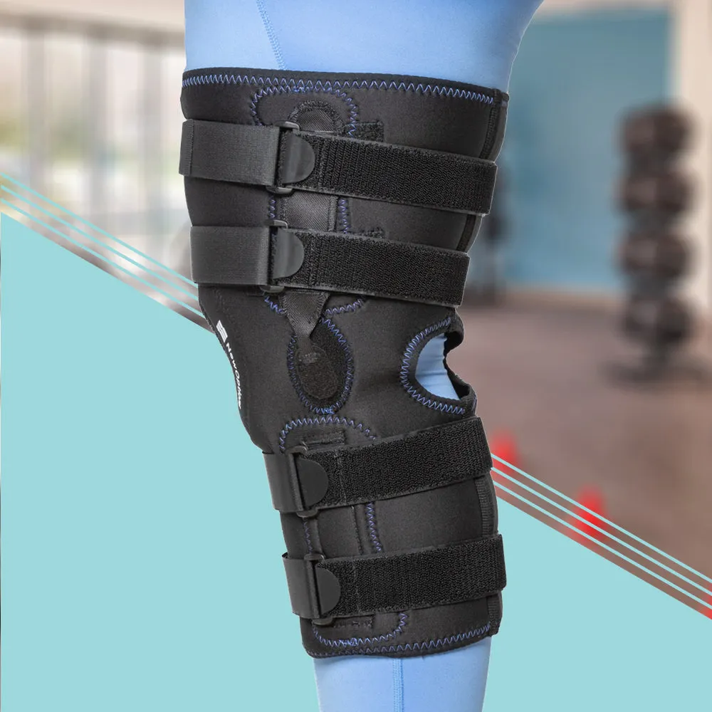 17" "Hybrid" Knee Brace for Cone-Shaped Legs, Large Quadriceps, or Extra Wide Thighs. (KC68-NOS)