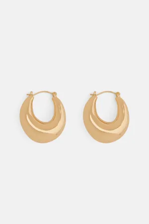 2 Tone Hoop Earrings