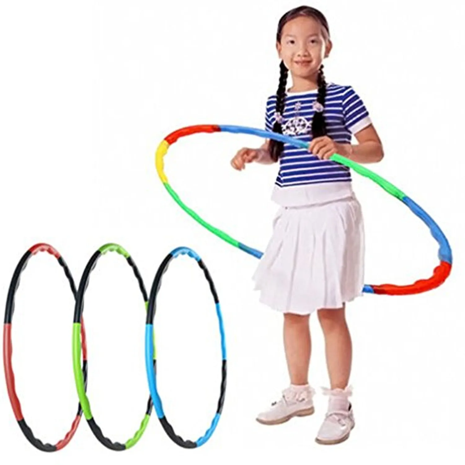 8020 Hoops Hula Interlocking Exercise Ring for Fitness with Dia Meter Boys Girls and Adults