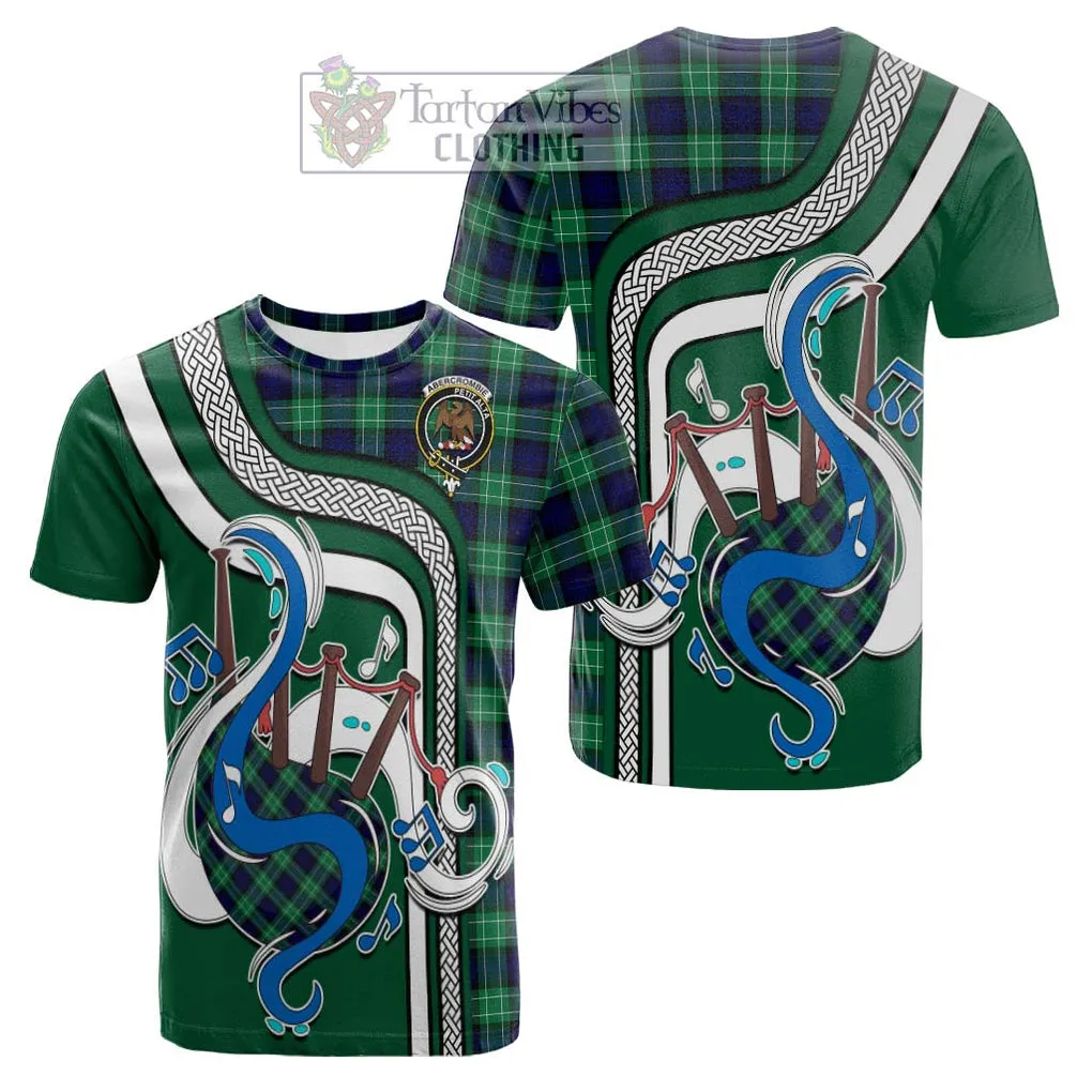 Abercrombie Tartan Cotton T-shirt with Epic Bagpipe Style