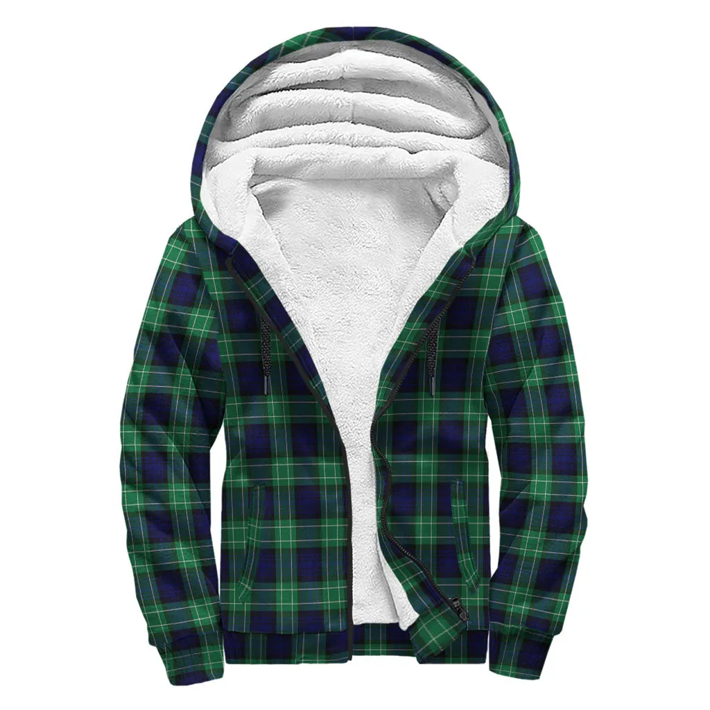 Abercrombie Tartan Sherpa Hoodie with Family Crest