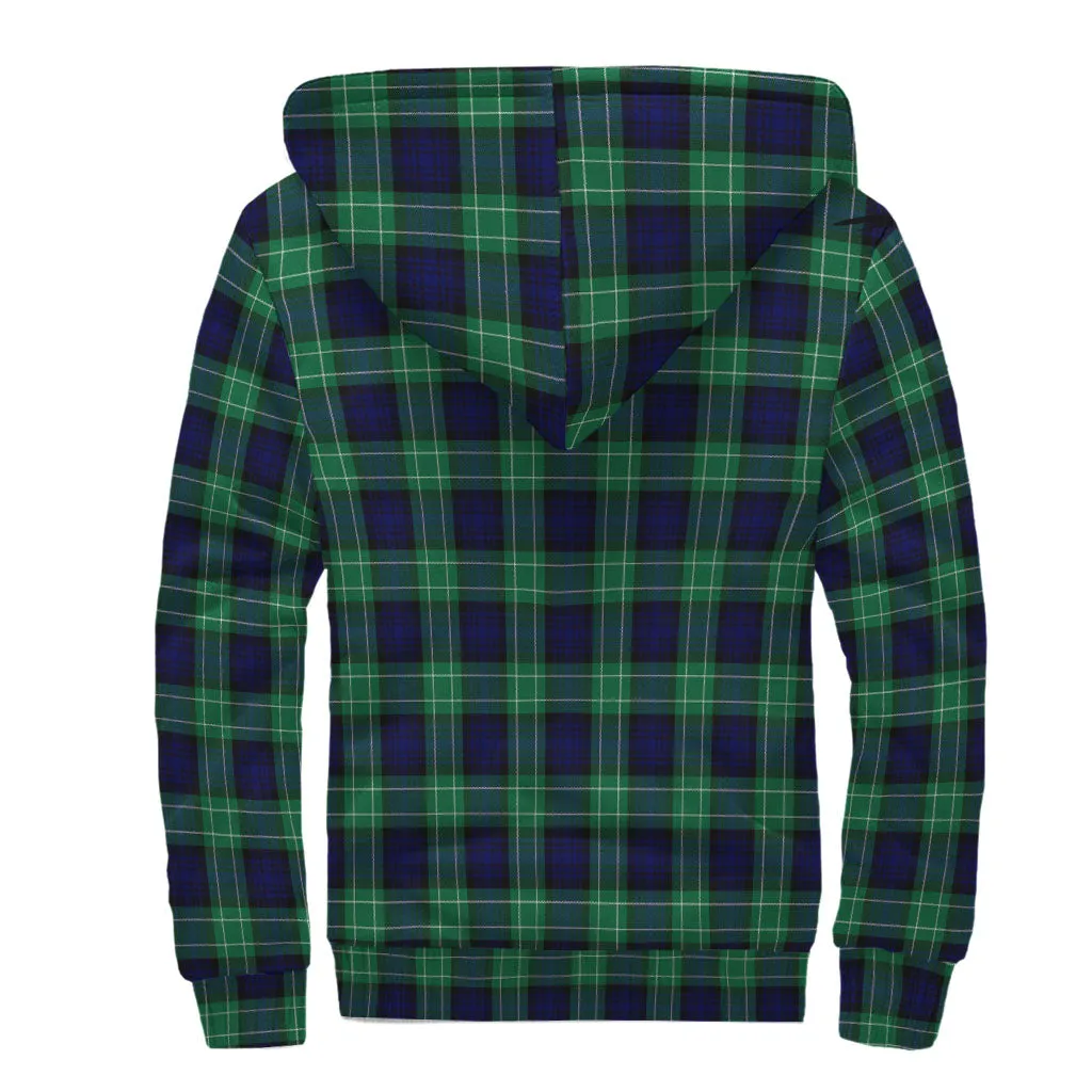 Abercrombie Tartan Sherpa Hoodie with Family Crest