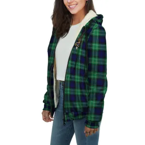 Abercrombie Tartan Sherpa Hoodie with Family Crest