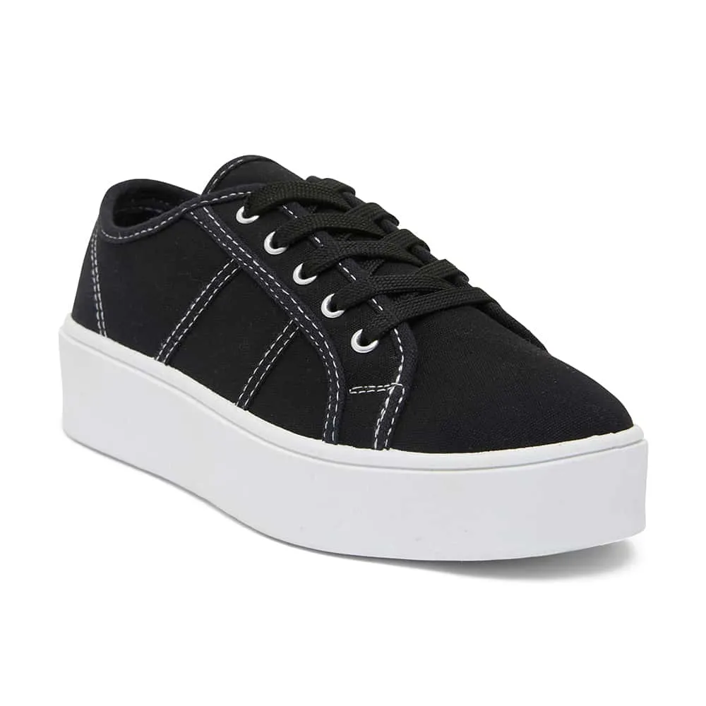 Adam Sneaker in Black Canvas