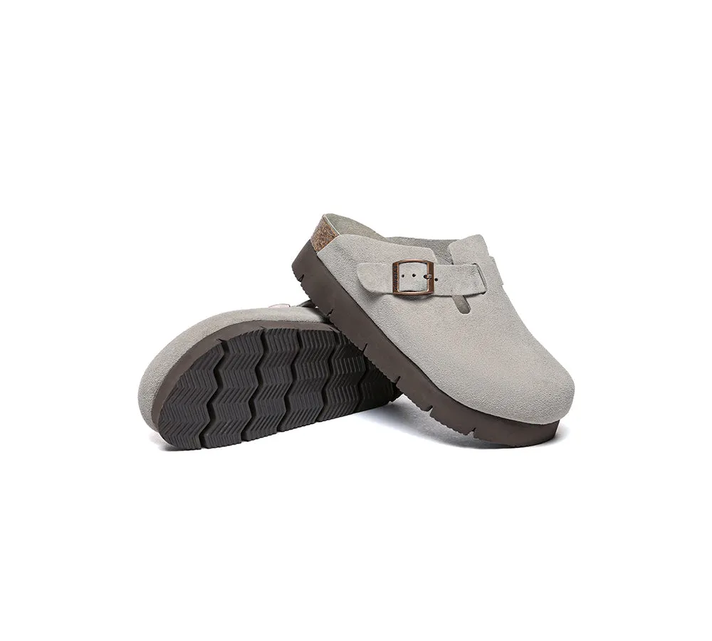 Adjustable Buckled Straps Slip-on Platform Sandal Slides Brooklyn