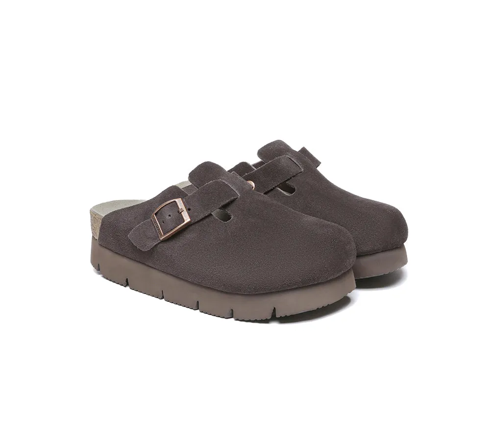 Adjustable Buckled Straps Slip-on Platform Sandal Slides Brooklyn