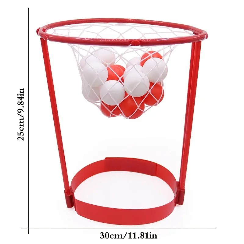 Adjustable Head Hoop Basketball Game with 20 Balls for All Ages