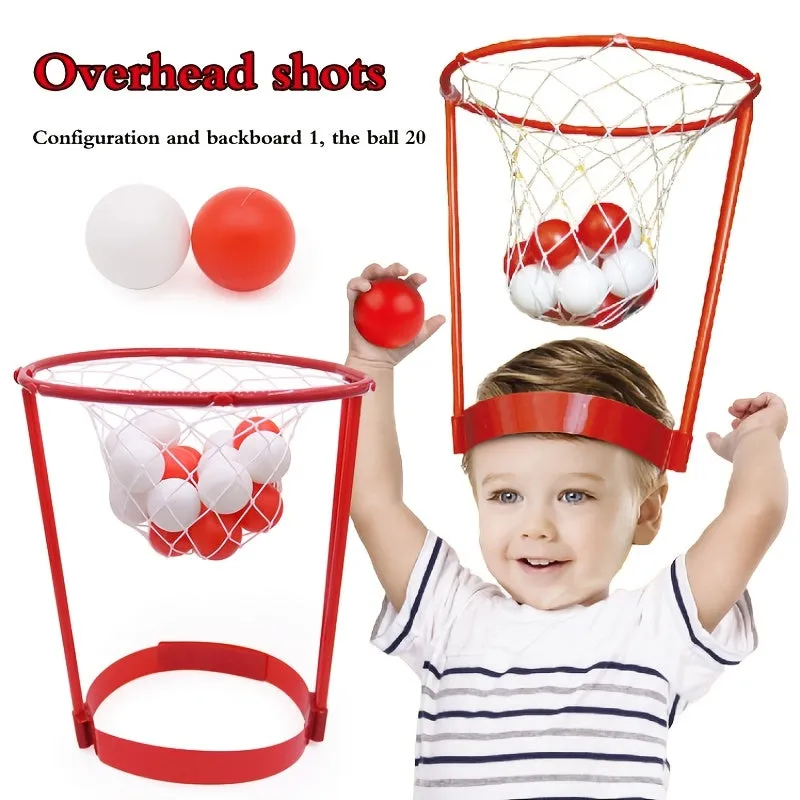 Adjustable Head Hoop Basketball Game with 20 Balls for All Ages