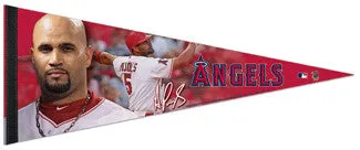 Albert Pujols "Angel Landing" Premium Felt Collector's Pennant (LE /1,000) - Wincraft 2012