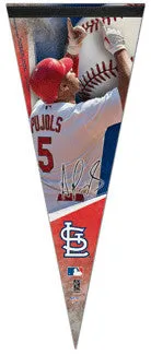 Albert Pujols "Signature" Premium Felt Pennant L.E. /2,008