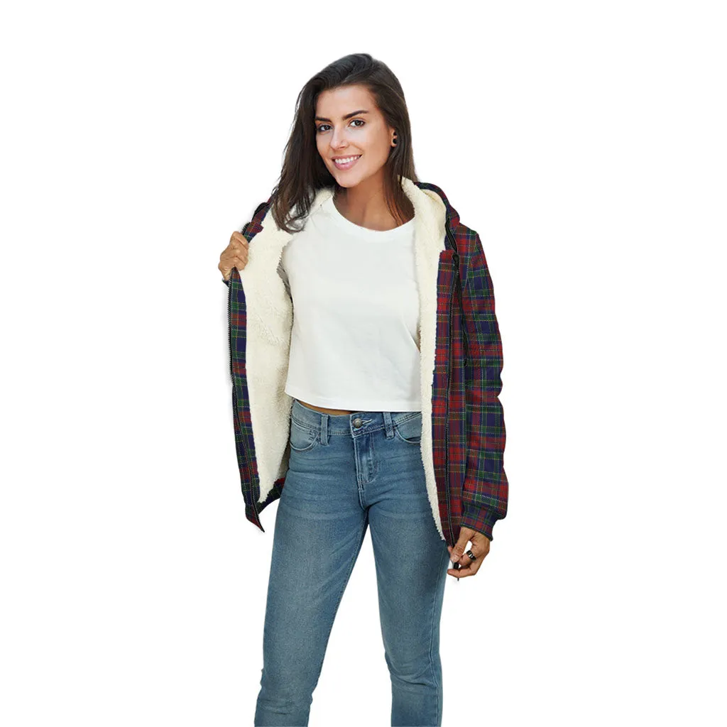 Allison Red Tartan Sherpa Hoodie