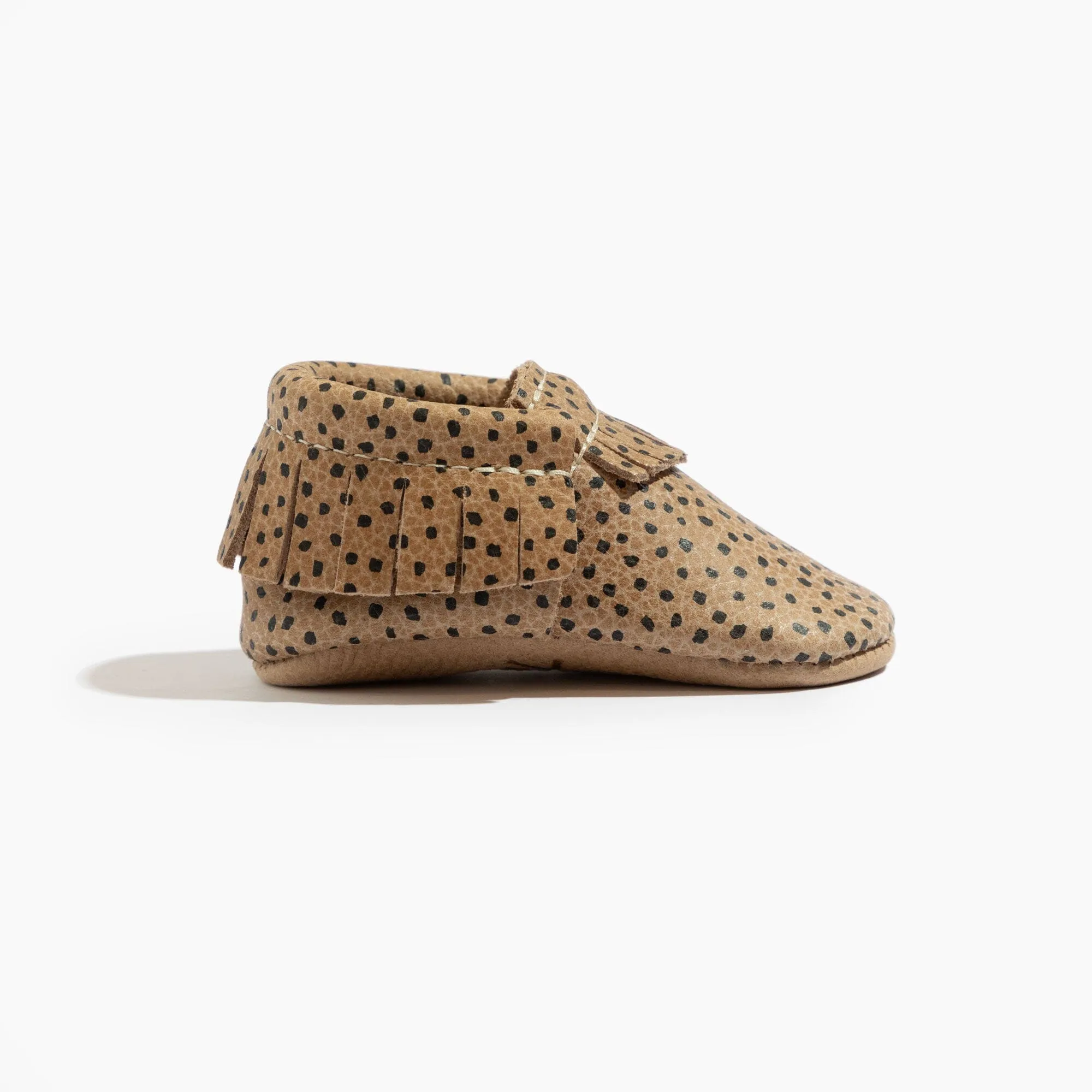 Almond Speckles Moccasin Baby Shoe