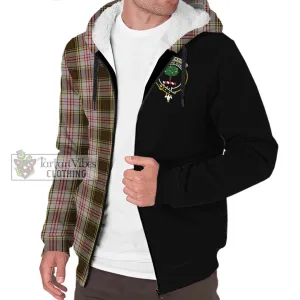 Anderson Dress Tartan Sherpa Hoodie with Family Crest and Half Of Me Style