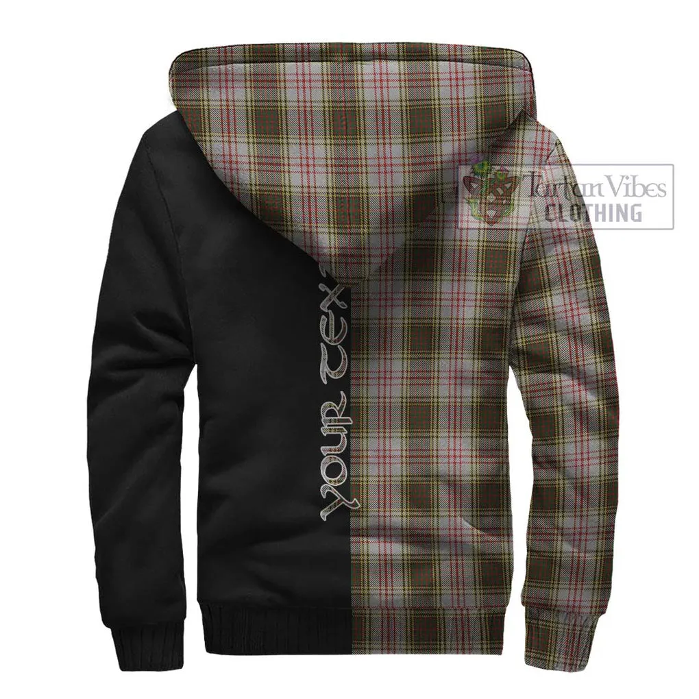 Anderson Dress Tartan Sherpa Hoodie with Family Crest and Half Of Me Style