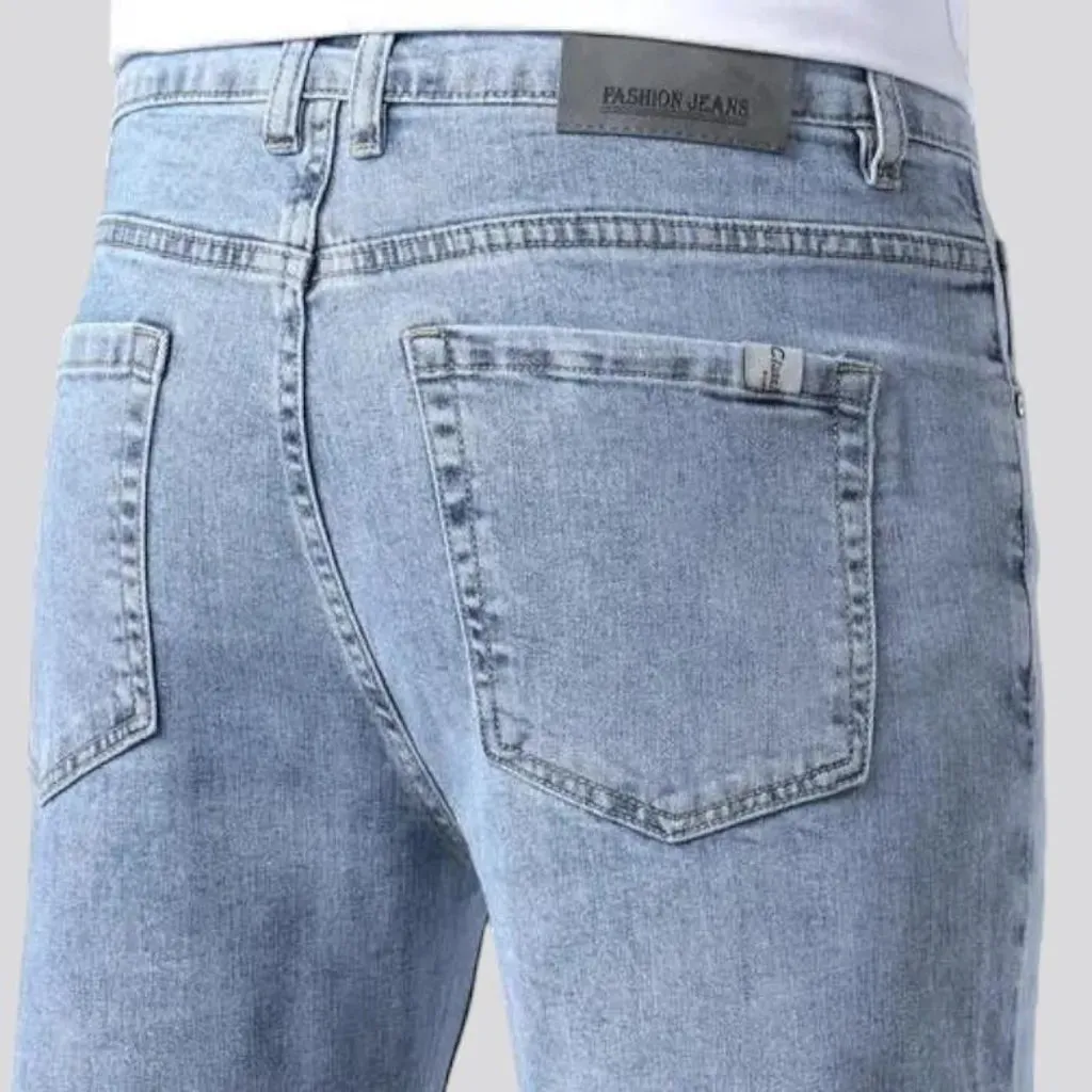 Ankle-length men's thin jeans