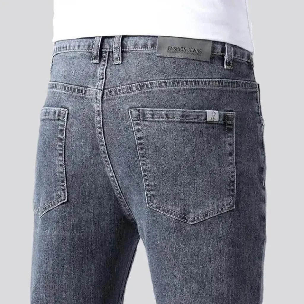 Ankle-length men's thin jeans