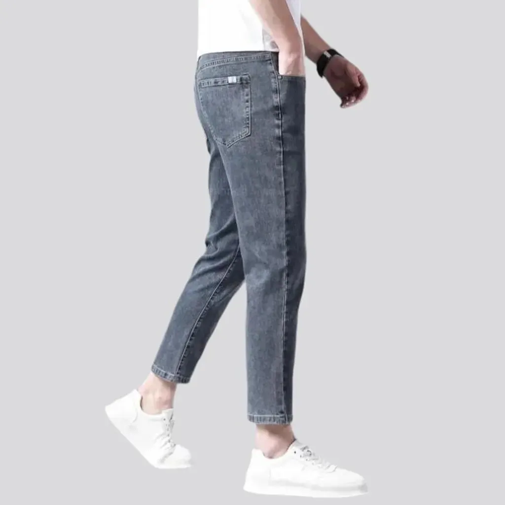 Ankle-length men's thin jeans