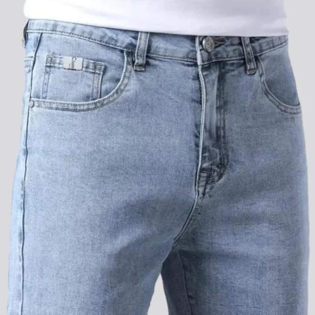 Ankle-length men's thin jeans