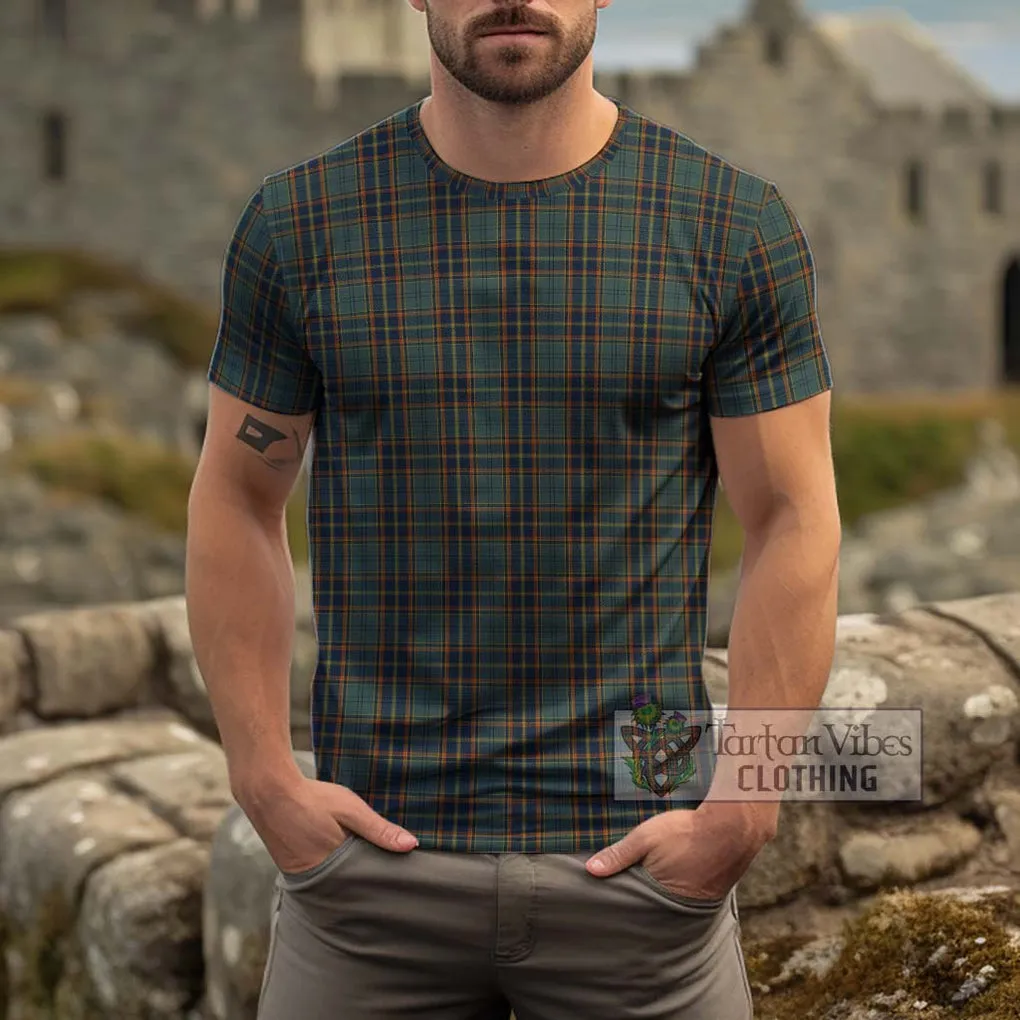 Antrim County Ireland Tartan Cotton T-Shirt