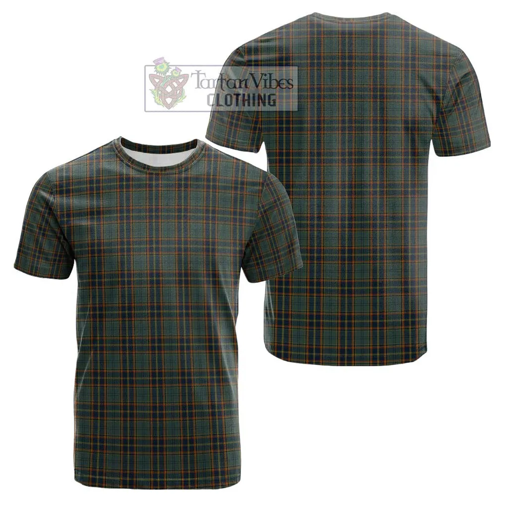 Antrim County Ireland Tartan Cotton T-Shirt