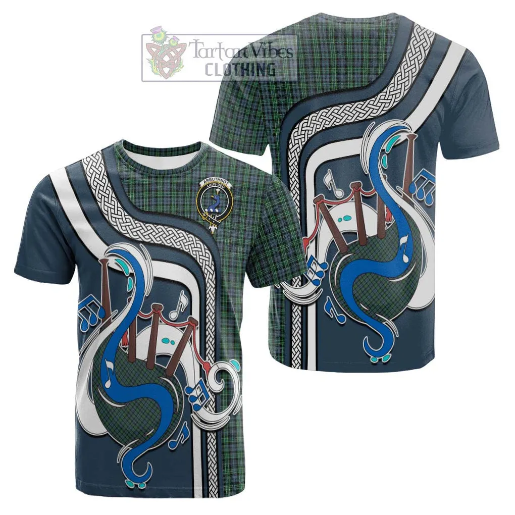 Arbuthnot Tartan Cotton T-shirt with Epic Bagpipe Style