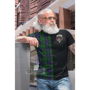 Armstrong Tartan Cotton T-shirt with Family Crest and Half Of Me Style