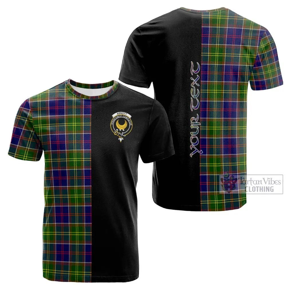 Arnott Tartan Cotton T-shirt with Family Crest and Half Of Me Style