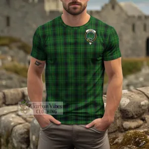 Arthur Highland Tartan Cotton T-Shirt with Family Crest