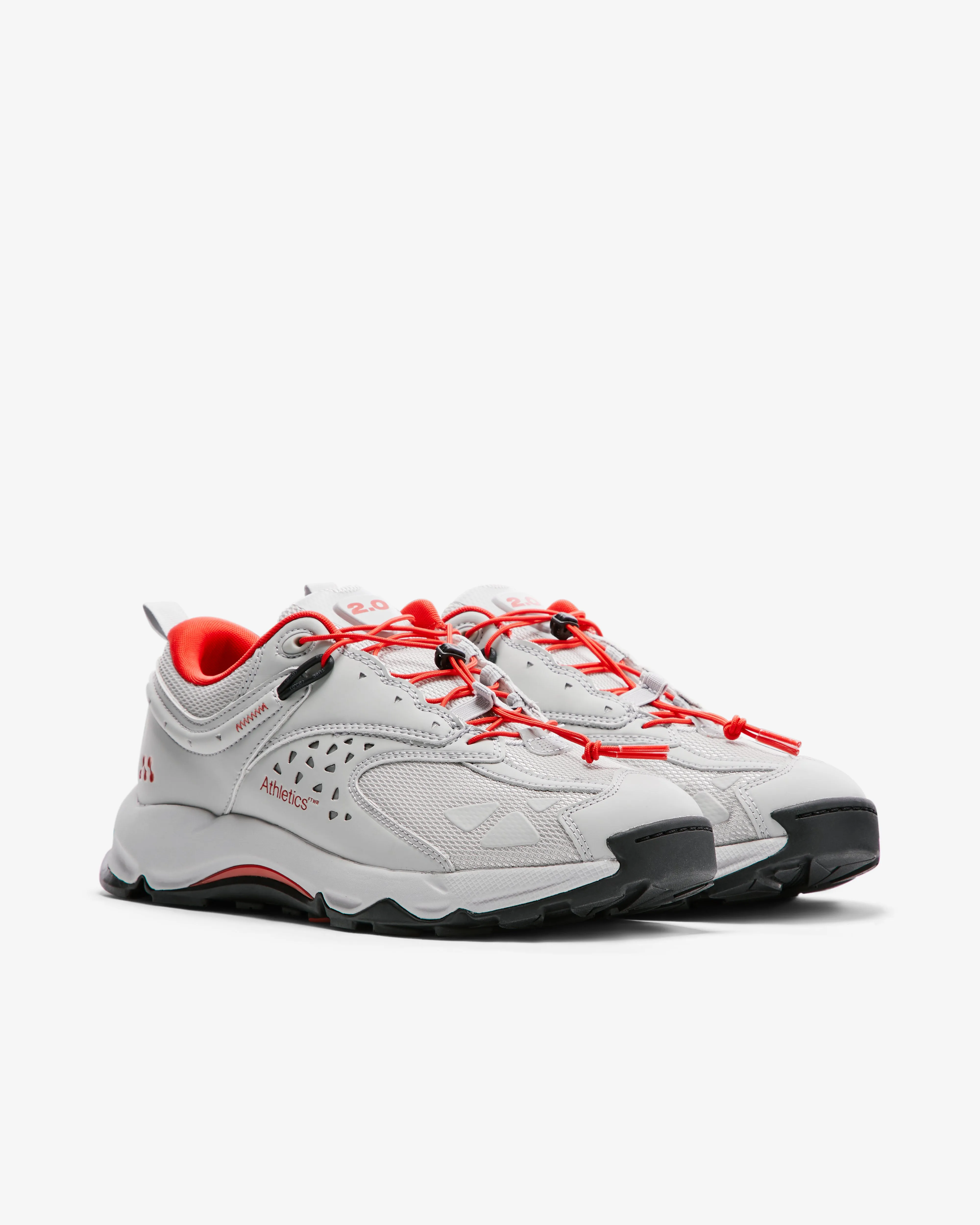 Athletics Footwear - FTWR 2.0 Low Sneakers - (North Grey/High Risk Red)