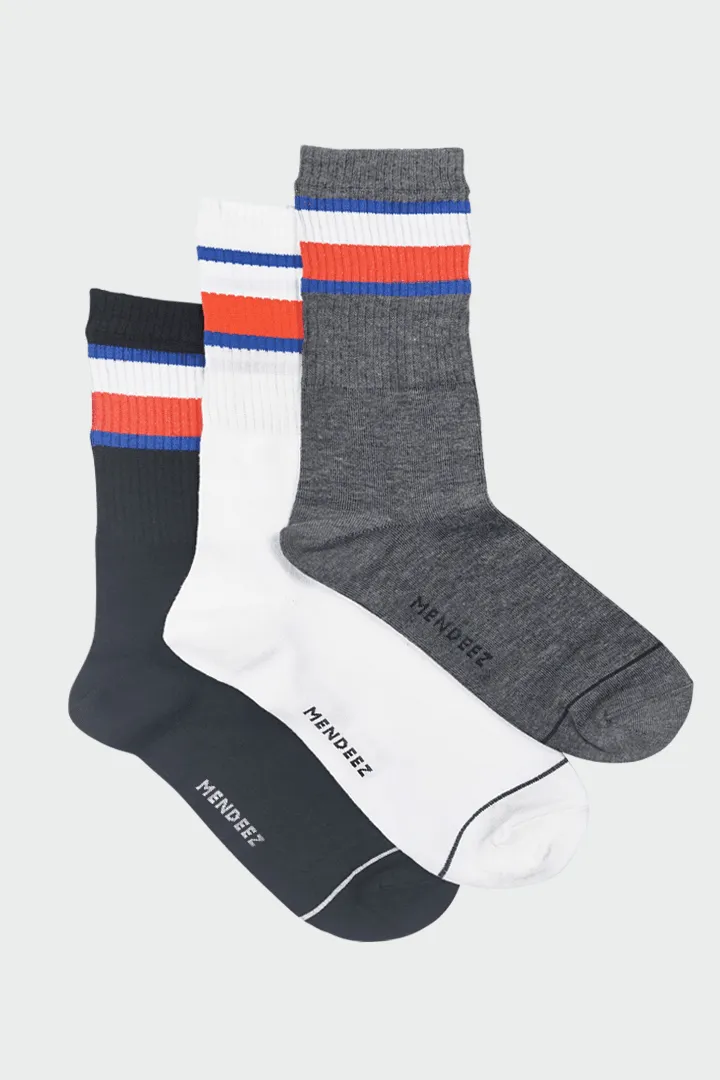 Basic Neutrals Crew Socks (Pack Of 3)