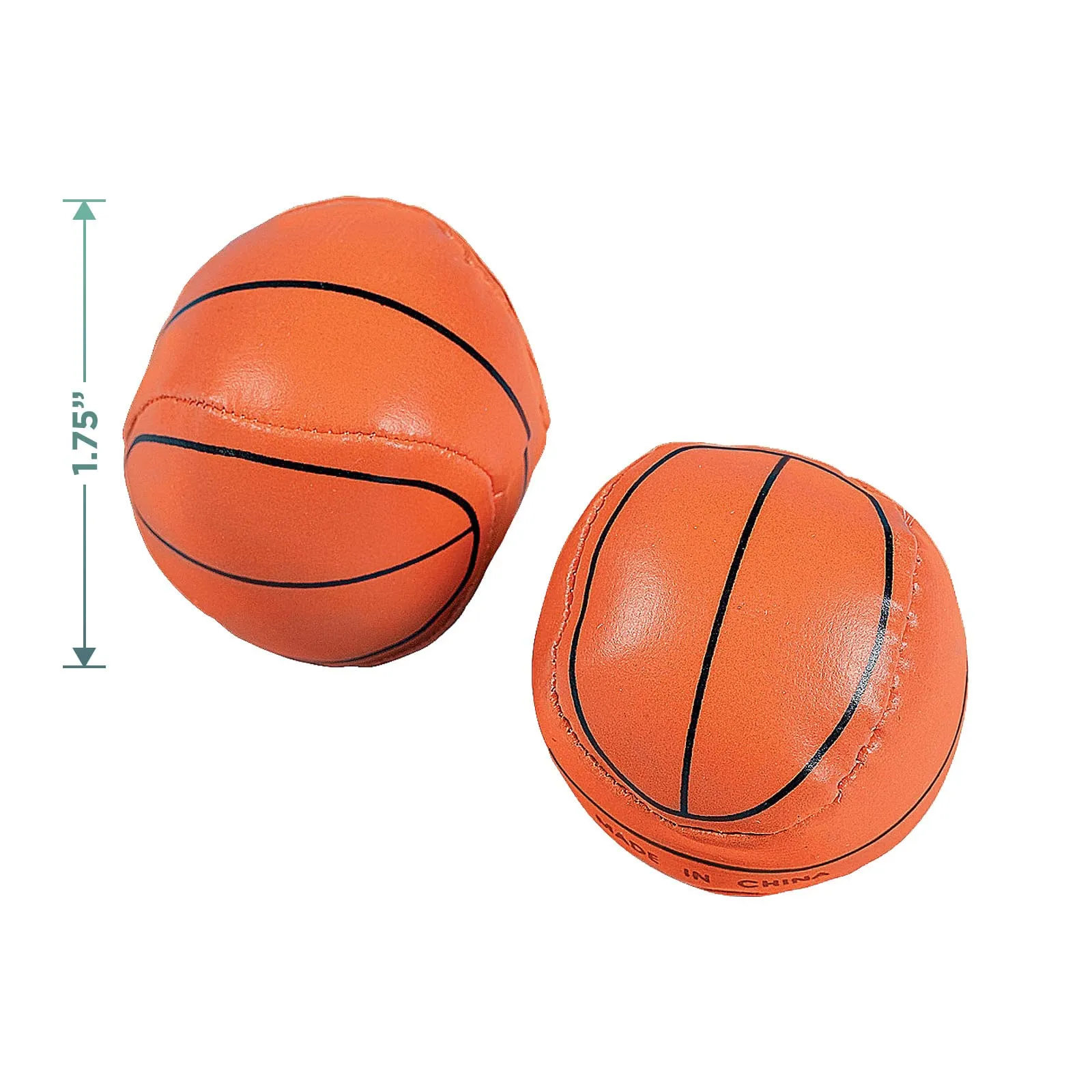 Basketball Party Favors - Paper Goody Bags Mini Foam Basketballs, and Basketball Whistles for 12 Guests