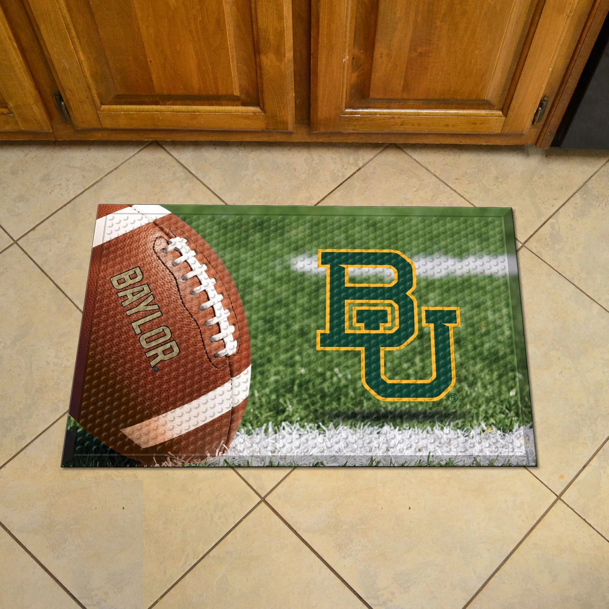 Baylor Bears Rubber Scraper Door Mat