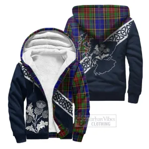 Beattie (Beatty) Tartan Sherpa Hoodie Featuring Thistle and Scotland Map