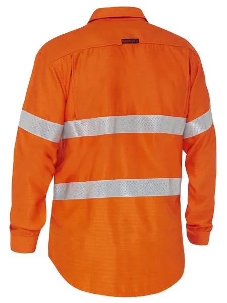 Bisley Apex 160 Taped Hi Vis FR Ripstop Vented Shirt (BS8339T)