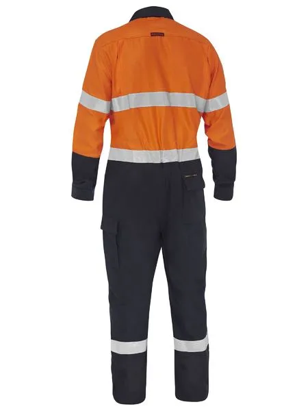 Bisley Apex 185/240 Taped Hi Vis FR Ripstop Vented Coverall (BC8477T)