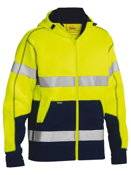 Bisley Taped Hi Vis Fleece Hoodie-(BK6819T)