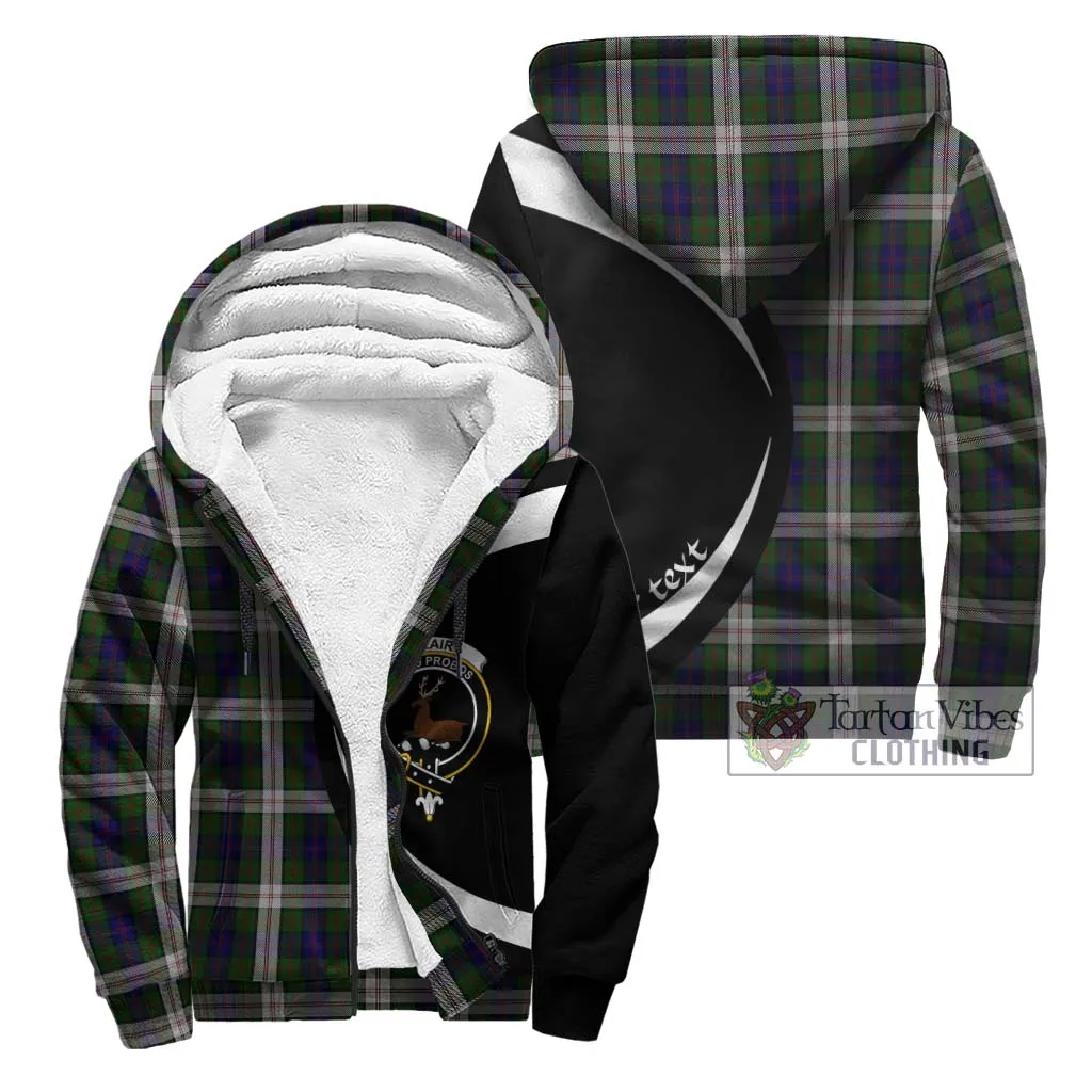 Blair Dress Tartan Sherpa Hoodie with Family Crest Circle Style