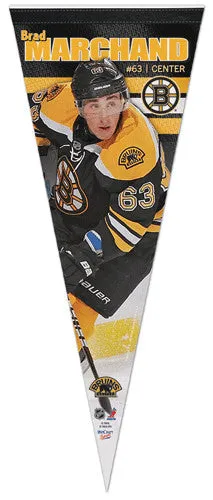 Brad Marchand "Action 63" Premium Felt Collector's Pennant (LE/1000) - Wincraft