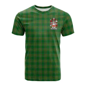 Bradley Irish Clan Tartan Cotton T-shirt with Coat of Arms