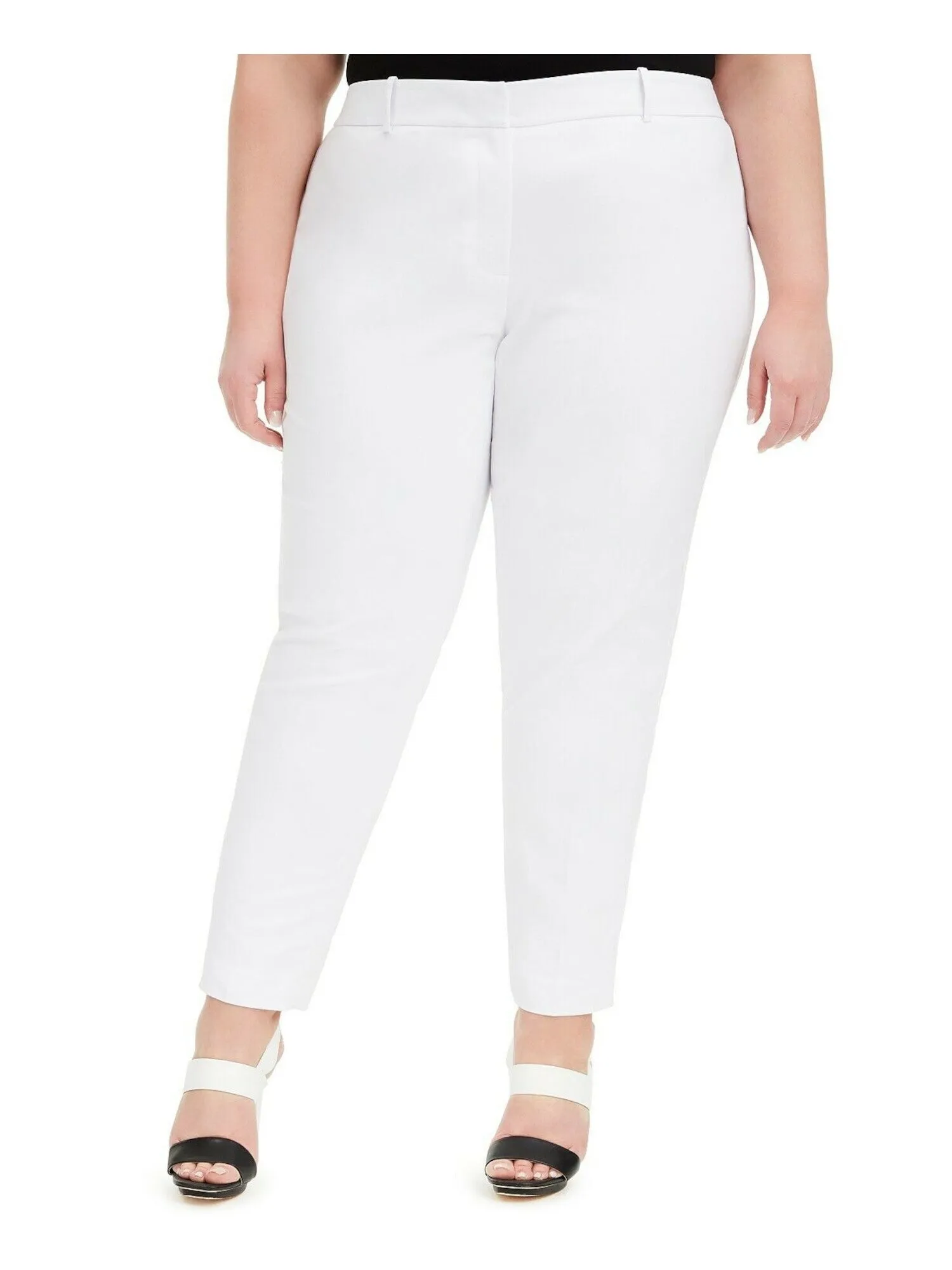 CALVIN KLEIN Womens Zippered Evening Skinny Pants