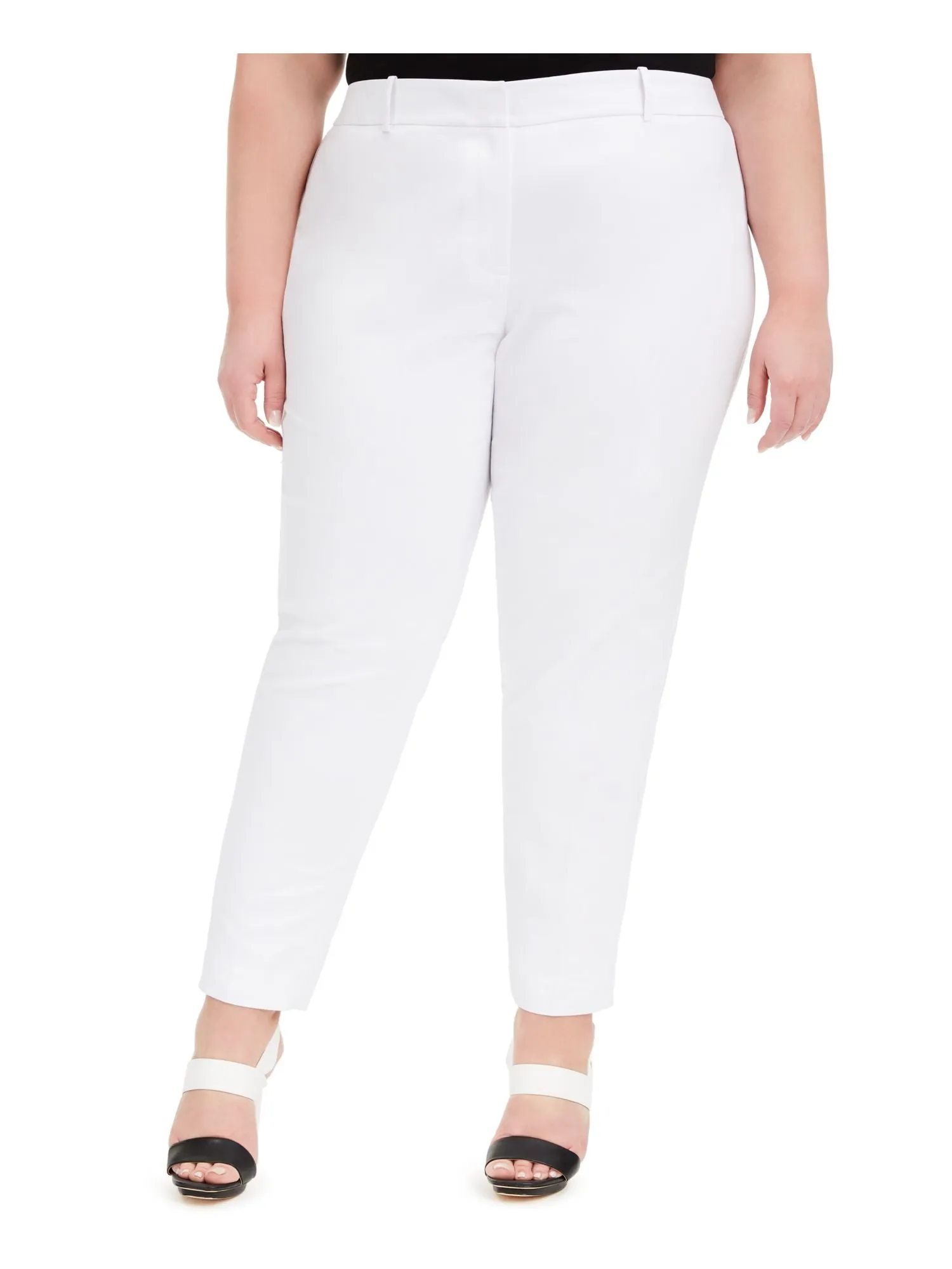 CALVIN KLEIN Womens Zippered Evening Skinny Pants