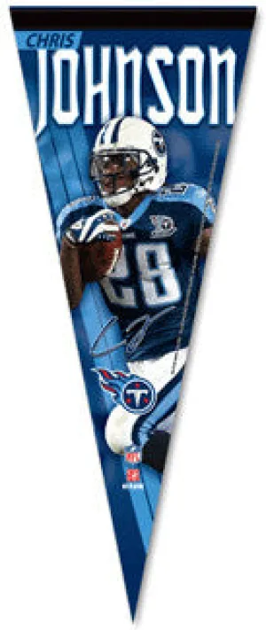 Chris Johnson "Signature" Premium Felt Pennant L.E. /2,008