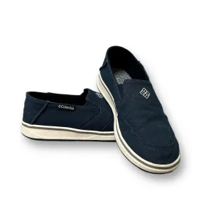 Columbia Omni Grip Youth Boy Size 4 Navy Slide-On Shoes