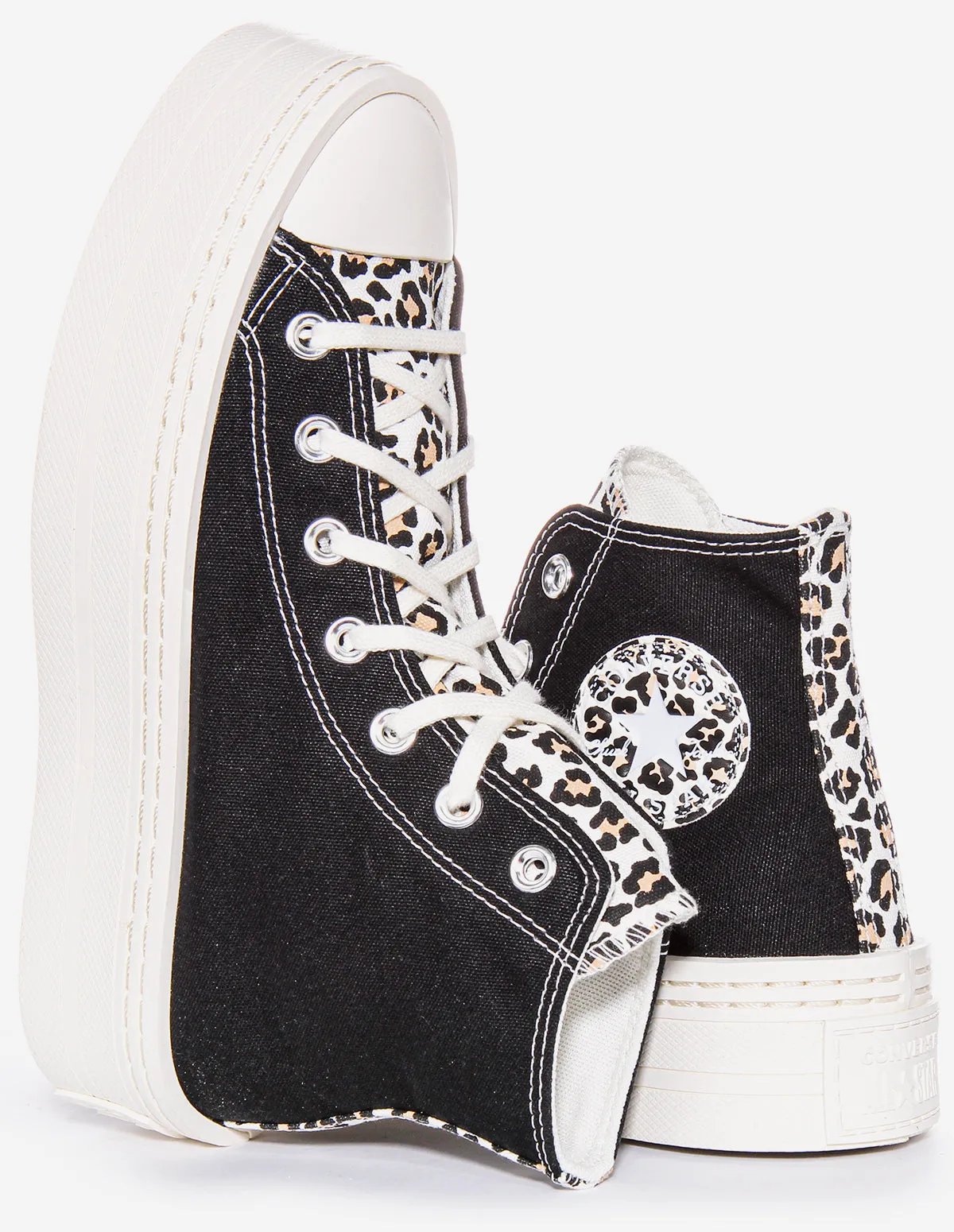 Converse All Star Modern Lift A08009C In Black Leopard