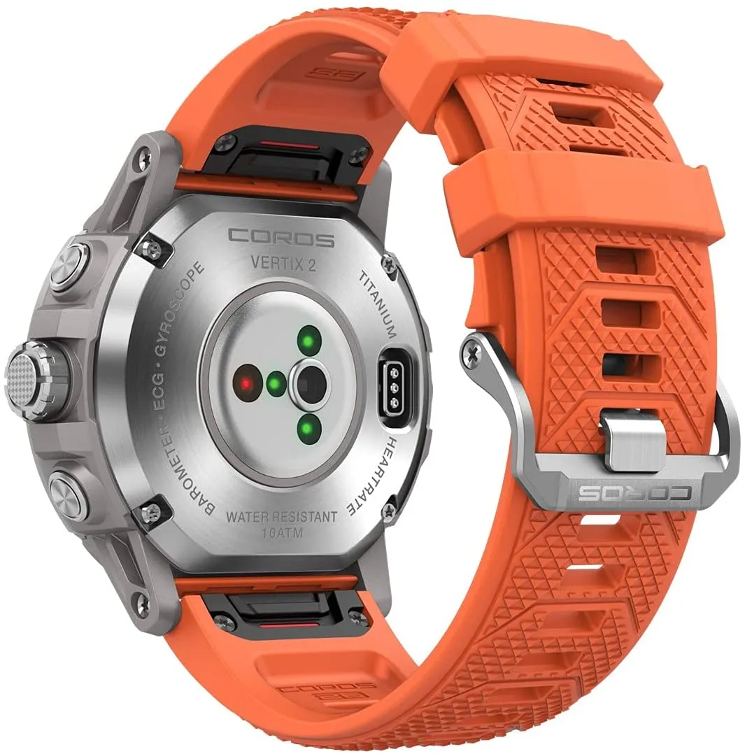 Coros VERTIX 2 GPS Adventure Watch with Global Offline Mapping, Dual Frequency GPS, BLE, Strava & TrainingPeaks