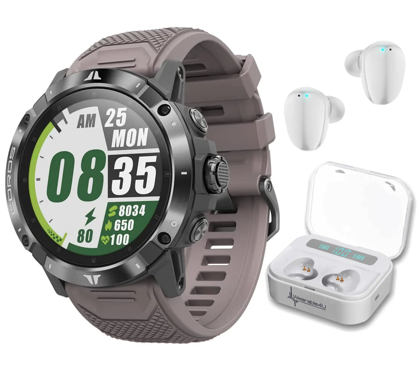 Coros VERTIX 2 GPS Adventure Watch with Offline Mapping, Dual GPS, DLC Glass and Titanium Bezel