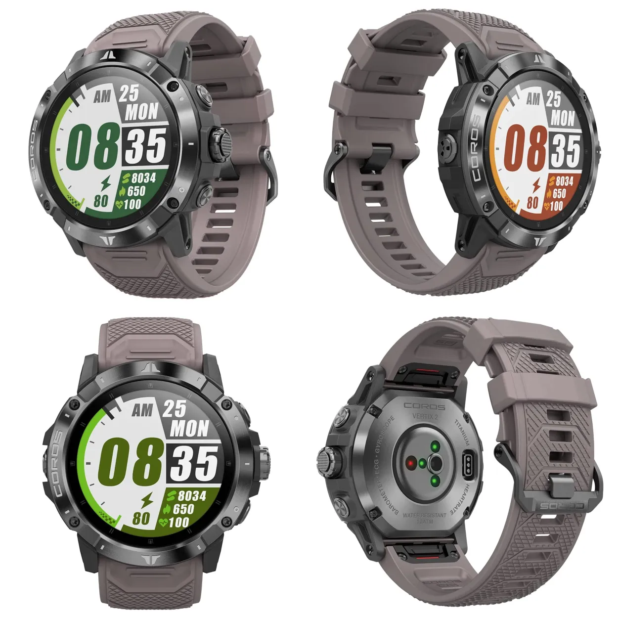 Coros VERTIX 2 GPS Adventure Watch with Offline Mapping, Dual GPS, DLC Glass and Titanium Bezel