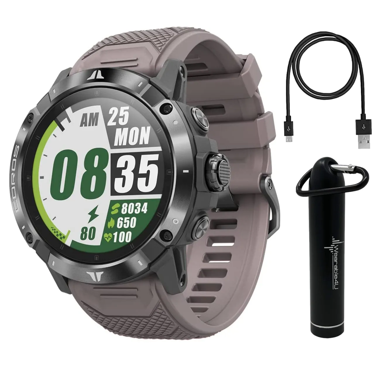 Coros VERTIX 2 GPS Adventure Watch with Offline Mapping, Dual GPS, DLC Glass and Titanium Bezel