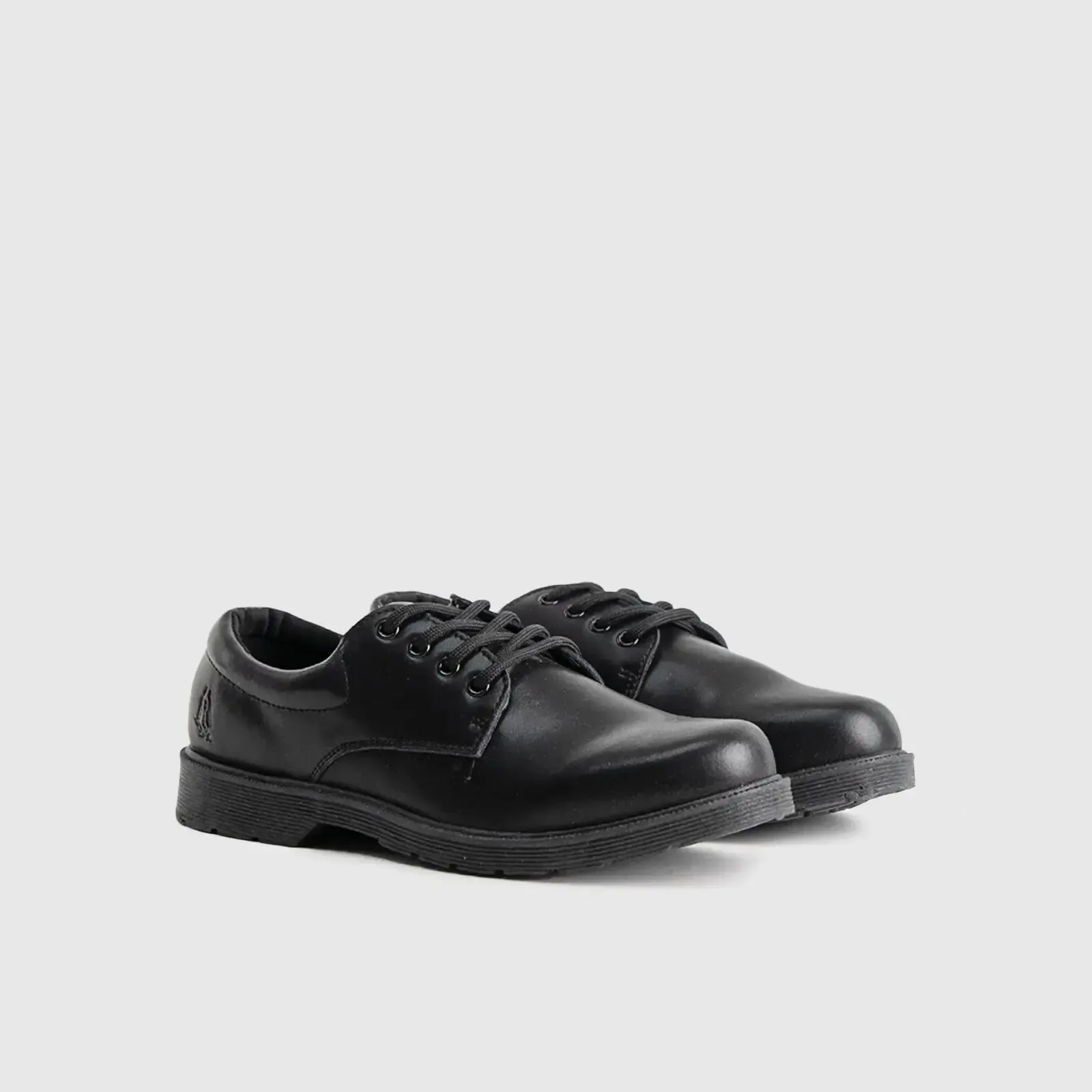 Curtis Kids Lace Up School Shoe Black