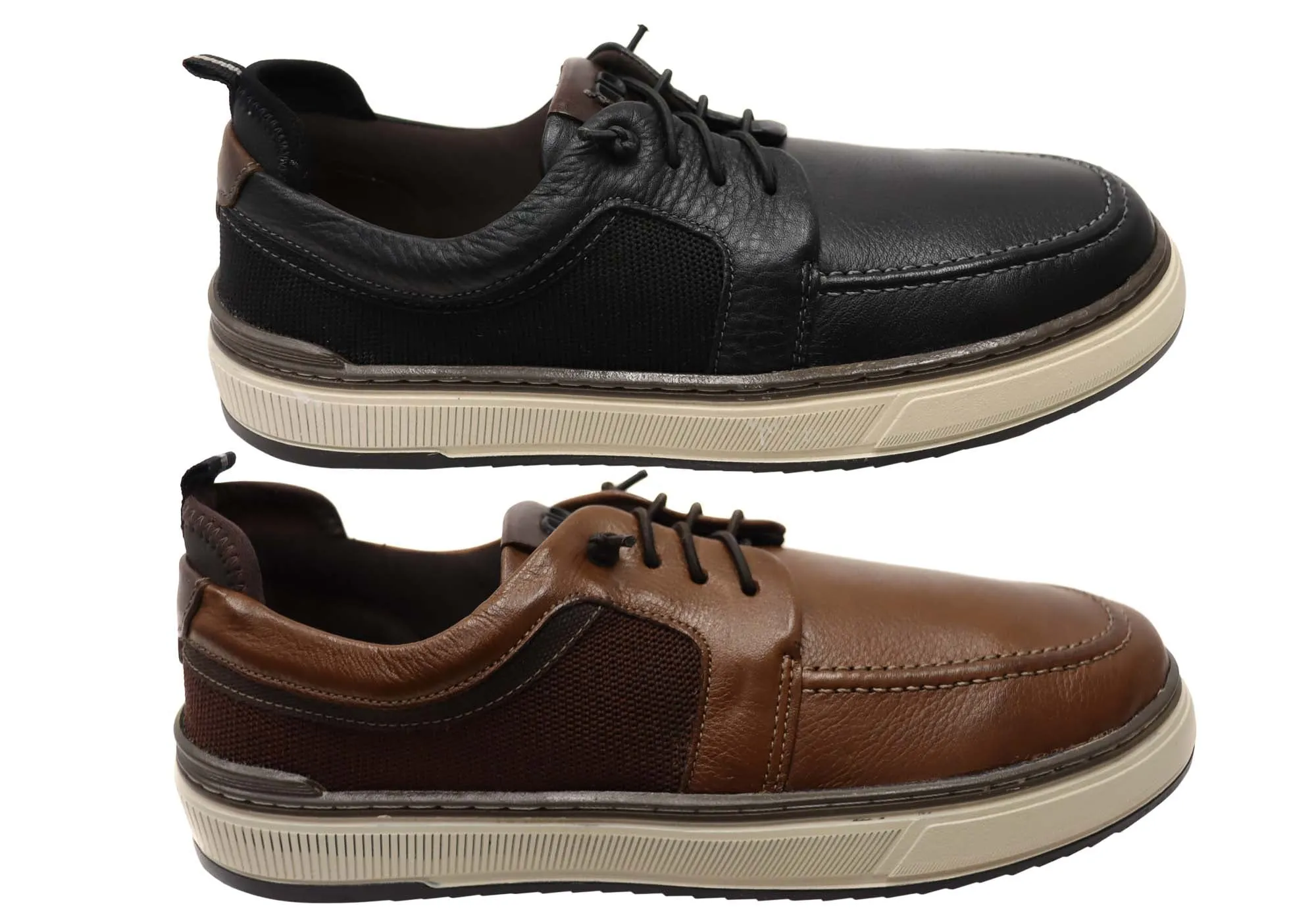 Democrata Drake Mens Comfortable Leather Casual Shoes Made In Brazil